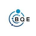 BQE letter logo design on white background. BQE creative initials letter logo concept. BQE letter design Royalty Free Stock Photo