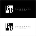 Br letter logo corporate. br vector logo design for your bussines