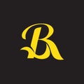 BR monogram symbol simple and strong