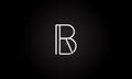 BR OR RB initial based letter icon logo