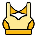 Bra apparel icon vector flat Royalty Free Stock Photo