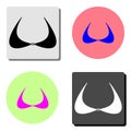 Bra. flat vector icon Royalty Free Stock Photo