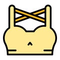 Bra outfit icon vector flat Royalty Free Stock Photo