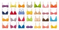 Bra of underwear vector cartoon set icon. Isolated cartoon set icon lingerie. Vector illustration bra of underwear on Royalty Free Stock Photo