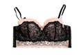 BraBlack with beige bra. Isolate Royalty Free Stock Photo