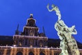 Brabo Fountain on Grote Markt in Antwerp