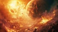 Brace for a cosmic Armageddon, the Judgment Day of Planet Earth. Ai Generated Royalty Free Stock Photo