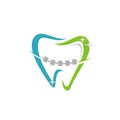 Brace Smile Tooth Logo Template Illustration Design. Vector EPS 10