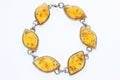 Bracelet with amber Royalty Free Stock Photo