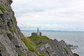 Bracelet Bay and Mumbles lighthouse, Wales Royalty Free Stock Photo