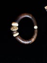 Bracelet brown ethnic jewelery ornaments on hand