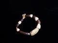 Bracelet brown ethnic jewelery ornaments on hand