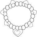 Bracelet coloring page