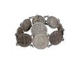 Bracelet of old coins Royalty Free Stock Photo