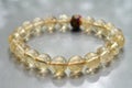 Bracelet Rutillated Quartz lucky stone Royalty Free Stock Photo