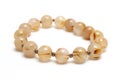 Bracelet Rutillated Quartz lucky stone Royalty Free Stock Photo