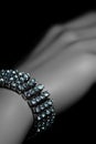 Bracelet on wrist B Royalty Free Stock Photo