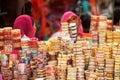 Bracelets at the indian street market