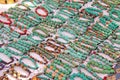Bracelets turquoise stone on the market in India, Anjuna. Gift s Royalty Free Stock Photo