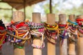 Bracelets for the victims of the killing fields of Cambodia. Phnom Penh Royalty Free Stock Photo