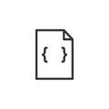 Braces character isolated icon vector Royalty Free Stock Photo