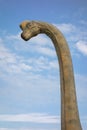 Brachiosaurus realistic model. Head close of dinosaur