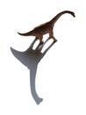 Brachiosaurus toy with shadow
