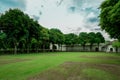 Front or Back Yard, Formal Garden, Ornamental Garden, Sky, Lawn Royalty Free Stock Photo