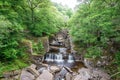 Bracklinn Falls, scenic nature landscape near Callander, small town in the council area of Stirling, Scotland.