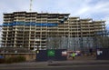 Modern Apartment Building Under Construction in Bracknell, England Royalty Free Stock Photo