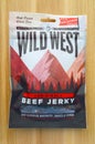 Packet of Wild West Brand Beef Jerky