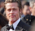 Brad Pitt attends the screening Royalty Free Stock Photo