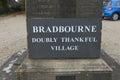 Bradbourne, Derbyshire, UK: October 2018: Doubly Thankful War Me