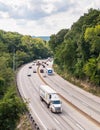 Braddock Hills, Pennsylvania, USA 9/10/20 Traffic along the Parkway East State Route 376 Royalty Free Stock Photo