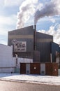 Braddock, Pennsylvania, USA 12-27-20 Part of the United States Steel Mon Valley Works E.T. Plant with smoke plumes coming from two