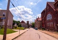 Braddock, Pennsylvania, USA 6/29/2019 A view of Parker Avenue looking towards Library Street