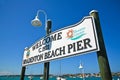 Bradenton Beach Pier Sign Royalty Free Stock Photo