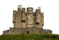 Braemar castle Scotland isolated on white background