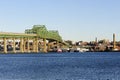 Braga Bridge on winter afternoon Royalty Free Stock Photo