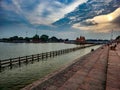 Brahma Sarovar in Kurukshetra, India. Royalty Free Stock Photo