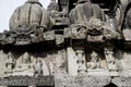 Brahma Stone Carves Relief on Prambana Temple Royalty Free Stock Photo