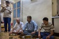 Brahman Bhoj Father Son And Grandson having food as prasad from Laghu Rudra Walkeshwar Mumbai