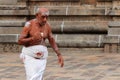 Brahmin priest enters the Nataraja temple