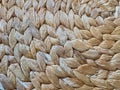 Braided beige surface texture braided in circle Royalty Free Stock Photo