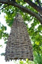 Braided hive. Trap bee swarms.