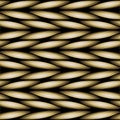 Braided rope lines seamless pattern