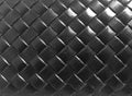 Braided texture of old black leather Royalty Free Stock Photo