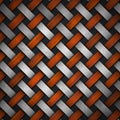 Braided Wood and Metal Background