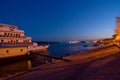 Braila and the Danube by night Royalty Free Stock Photo