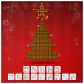 Braille Alphabet Christmas Background Banner With Paper Graphic